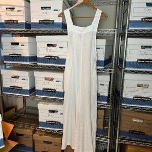 Women's Haute Hippie white Linen blend Jumpsuit Size M